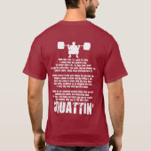 Dale Clark Squat Gedicht Kleding T-shirt (Achterkant)