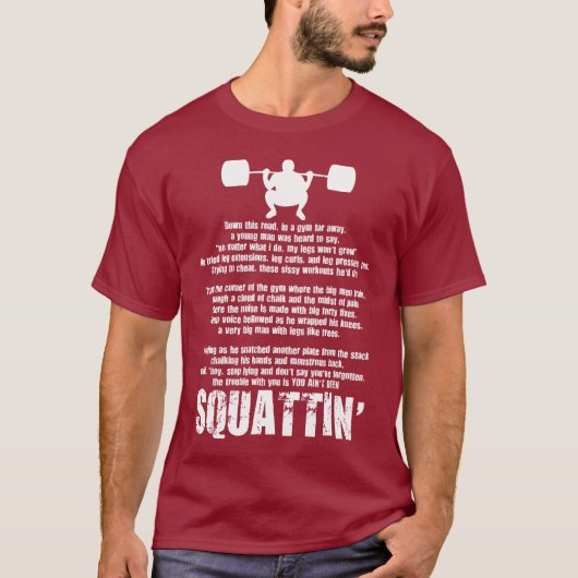Dale Clark Squat Gedicht Kleding T-shirt (Voorkant)