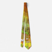 Dale Colorful Turkey Face Thanksgiving Stropdas (Achterkant)