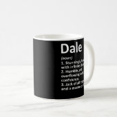 DALE Definition Personal Name Funny Birthday G Koffiemok (Voorkant rechts)