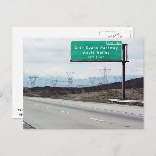 Dale Evans Pkway Briefkaart (Voorkant / Achterkant)