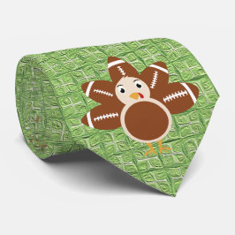 Dale Football Turkey Green Thanksgiving Stropdas