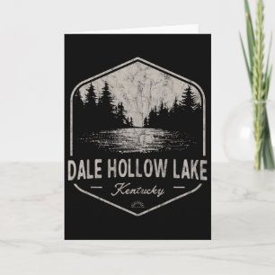 Dale Hollow Lake Kentucky Buitenleven Vintage Kaart