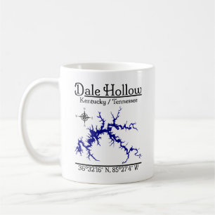 Dale Hollow Lake Kentucky Tennessee Zeekaart Koffiemok