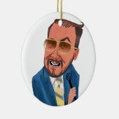Dale op je boom keramisch ornament (Rechts)
