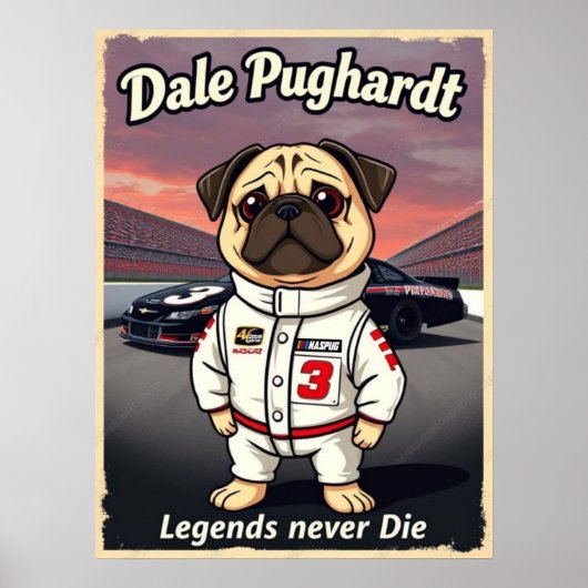 Dale Pughardt Legenden Sterven Nooit Poster (Voorkant)