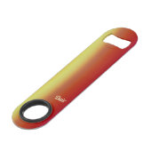 DALE ~ Red Oranje Yellow ~ Fractal ~ Speed Flessenopener (Voorkant Gekanteld)