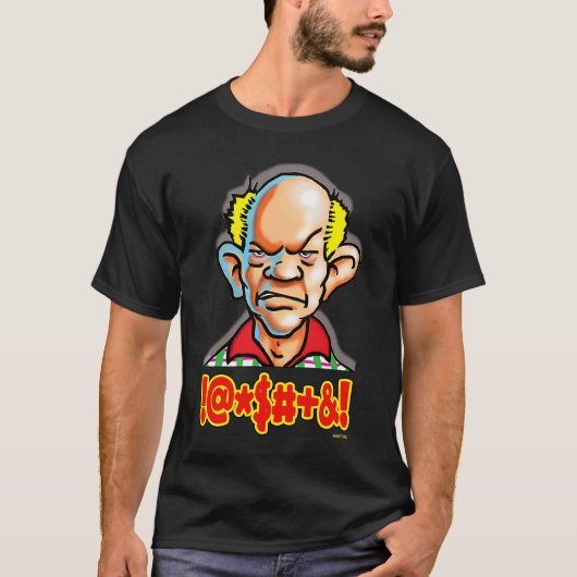 Dale The Dad Curmudgeon Cussing Graphic T-shirt (Voorkant)