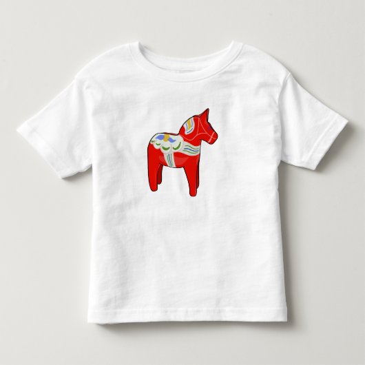 Dalecarliaans paard kinder shirts (Voorkant)