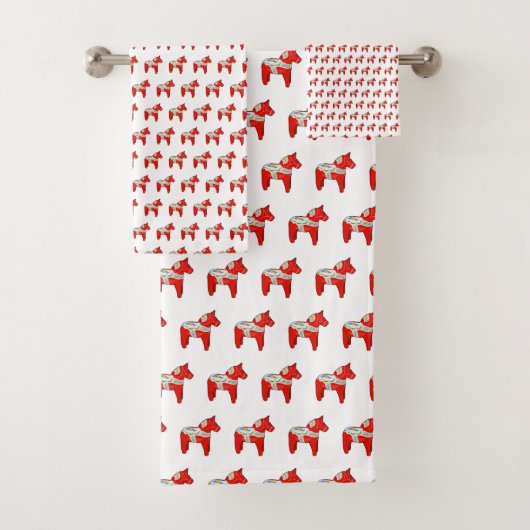 Dalecarlistisch paard bad handdoek (Insitu)