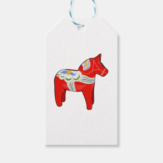 Dalecarlistisch paard cadeaulabel (Voorkant)