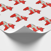 Dalecarlistisch paard cadeaupapier (Hoek)