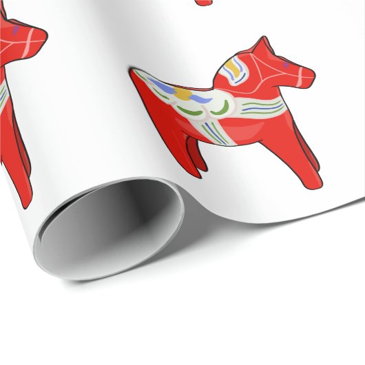 Dalecarlistisch paard cadeaupapier (Rol Hoek)