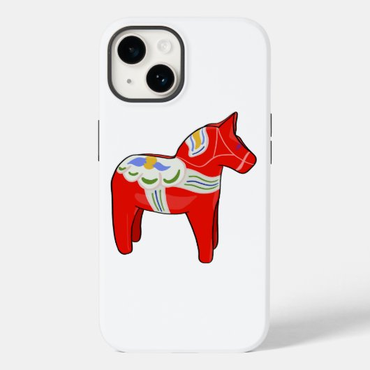 Dalecarlistisch paard Case-Mate iPhone case (Achterkant)