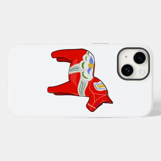 Dalecarlistisch paard Case-Mate iPhone case (Achterkant (horizontaal))