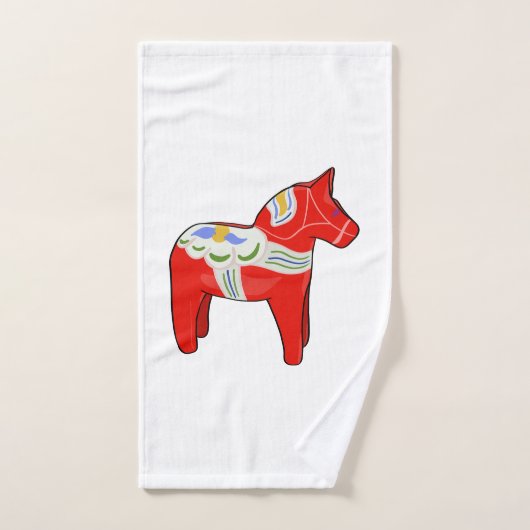 Dalecarlistisch paard handdoek (Handdoek)