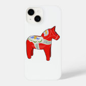 Dalecarlistisch paard iPhone hoesje (Achterkant)