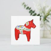 Dalecarlistisch paard kaart (Staand voorkant)