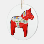 Dalecarlistisch paard keramisch ornament (Links)