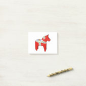 Dalecarlistisch paard post-it® notes (Op bureau)
