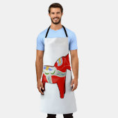 Dalecarlistisch paard schort (Gedragen)