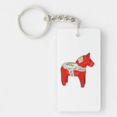 Dalecarlistisch paard sleutelhanger (Voorkant)