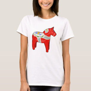 Dalecarlistisch paard t-shirt