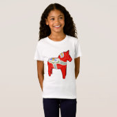 Dalecarlistisch paard t-shirt (Voorkant volledig)