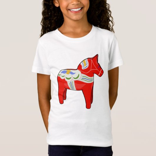 Dalecarlistisch paard t-shirt (Voorkant)