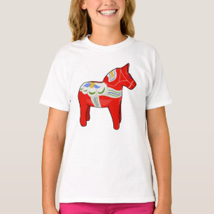 Dalecarlistisch paard t-shirt