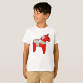 Dalecarlistisch paard t-shirt (Voorkant volledig)