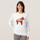 Dalecarlistisch paard t-shirt (Voorkant volledig)