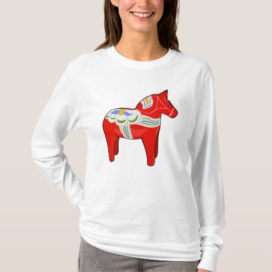 Dalecarlistisch paard t-shirt (Voorkant)