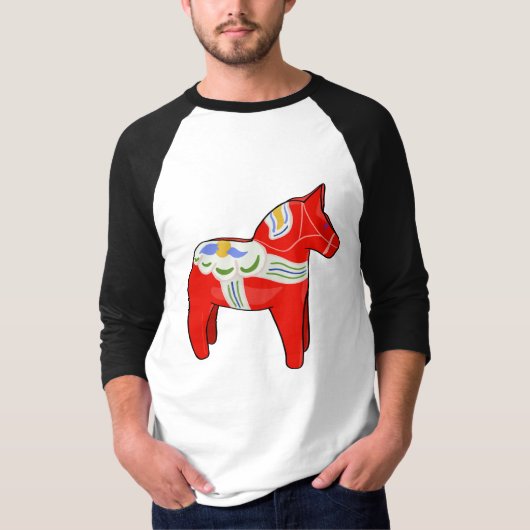 Dalecarlistisch paard t-shirt (Voorkant)
