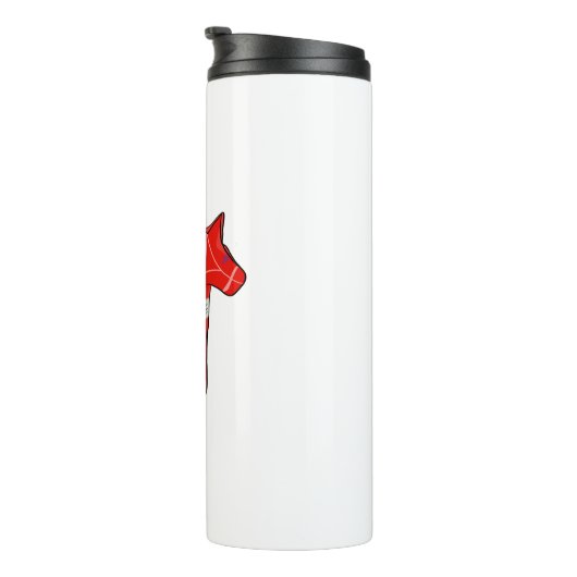 Dalecarlistisch paard thermosbeker (Geroteerd rechts)