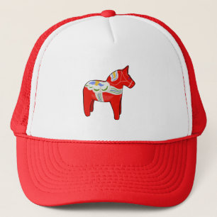 Dalecarlistisch paard trucker pet