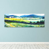 "Dalehaven" Breed landschap Yorkshire Dales Scène Canvas Afdruk (Insitu (Houten vloer))