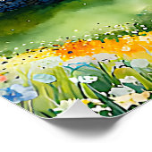 "Dalehaven" Breed landschap Yorkshire Dales Scène Perfect Poster (Hoek)