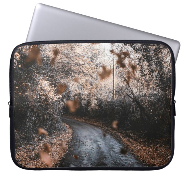 DALENDE GEDROOGDE LICHTEN LAPTOP SLEEVE (Voorkant)