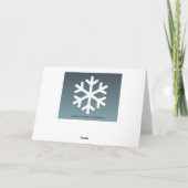 Dalende Vlok Feestdagen Kaart (Achterkant)