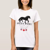 Dales pony, een zeldzaam Brits ontwerp T-shirt (Voorkant)