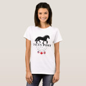 Dales pony, een zeldzaam Brits ontwerp T-shirt (Voorkant volledig)