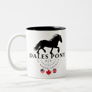 Dales pony, een zeldzaam Brits ontwerp Tweekleurige Koffiemok