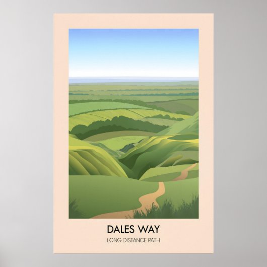 Dales Way Travel Poster (Voorkant)