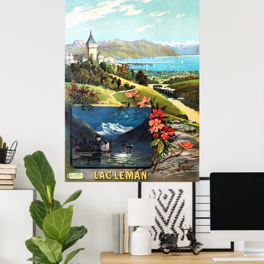 d'ALÉSI, F. Hugo. Lac Leman, 1895. Poster (Thuiskantoor)