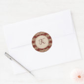 Daley w/Initiaal Envelope Seal Ronde Sticker (Envelop)