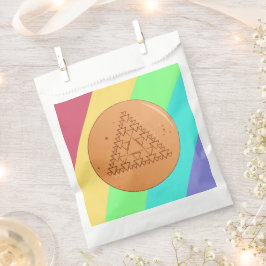 Dalgona Candy Driehoek Favor Zak Bedankzakje