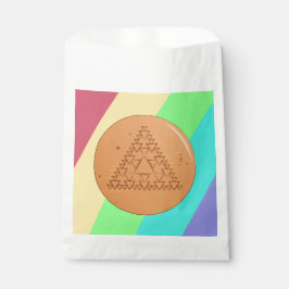 Dalgona Candy Driehoek Favor Zak Bedankzakje