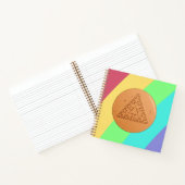 Dalgona Candy Driehoek Spiraal Notebook Notitieboek (Binnen)