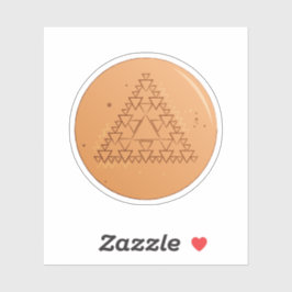 Dalgona Candy Driehoek Sticker